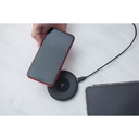Беспроводное зарядное устройство Accesstyle Darkslate 15W, черный для нанесения логотипа