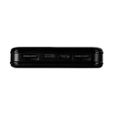 Универсальный аккумулятор Sleek 10 (10000 мАч), черный, 14х6.8х1,5 см для нанесения логотипа