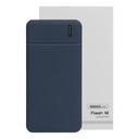 Универсальный аккумулятор Flash 10 (10000 мАч) с подсветкой и soft touch,синий,13,7х6,87х1,55 мм для нанесения логотипа