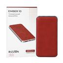 Универсальный аккумулятор EMBER 10 (10000мАч) с быстрой зарядкой, бордовый для нанесения логотипа