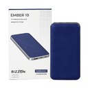 Универсальный аккумулятор EMBER 10 (10000мАч) с быстрой зарядкой, синий для нанесения логотипа
