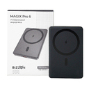 Универсальный аккумулятор MAGIX Pro 5 (5000мАч) с быстрой и беспроводной зарядкой, черный для нанесения логотипа