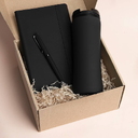 Набор подарочный OFFICEKIT: термос, ежедневник, ручка, стружка, коробка, черный для нанесения логотипа