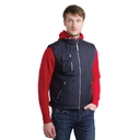 Жилет мужской PORTUGAL, темно-синий, 2XL, осн.ткань:100% полиэстер; подкладка:100% флис, 200 г/м2 для нанесения логотипа