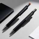 Ручка шариковая FACTOR BLACK со стилусом для нанесения логотипа