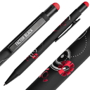 Ручка шариковая FACTOR BLACK со стилусом для нанесения логотипа