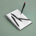 Ручка шариковая FACTOR BLACK со стилусом для нанесения логотипа