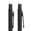Ручка шариковая FACTOR BLACK со стилусом для нанесения логотипа