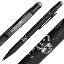 Ручка шариковая FACTOR BLACK со стилусом для нанесения логотипа