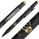 Ручка шариковая FACTOR BLACK со стилусом для нанесения логотипа