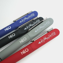 Ручка шариковая NEO с подсветкой после гравировки, soft touch для нанесения логотипа