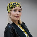 Образец снуд с сублимационной печатью и жаккардовым логотипом CUSTOM MERCH, 100% полиэстер, 32*25 см для нанесения логотипа