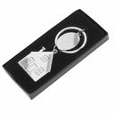 Брелок SILV HOME; 3,97 x 3,3 x 0,3 см; металл для нанесения логотипа