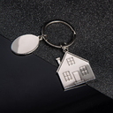 Брелок SILV HOME; 3,97 x 3,3 x 0,3 см; металл для нанесения логотипа