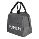 Термосумка "LUNCH", серый, 25 x 21 x 17 см, полиэстер 600D для нанесения логотипа