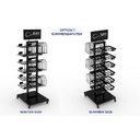 Стойка напольная_ATLANTIS BLACK RETAIL DOUBLE SIDE DISPLAY для нанесения логотипа