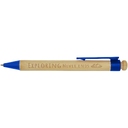 Шариковая ручка Rattan из бамбука и переработанного пластика (черные чернила) для нанесения логотипа