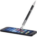 Шариковая ручка Kish с серебристым покрытием (синяя паста) для нанесения логотипа