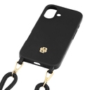 Чехол для iPhone 16 Double B черный с золотом для нанесения логотипа