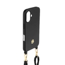 Чехол для iPhone 16 Double B черный с золотом для нанесения логотипа