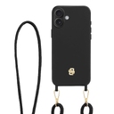 Чехол для iPhone 16 Double B черный с золотом для нанесения логотипа