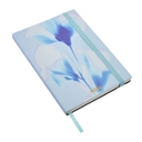 Блокнот A5 HOLOGRAPHIC FLOWER в линейку для нанесения логотипа