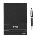 Набор HUGO BOSS BLACK (шариковая ручка и блокнот A5) для нанесения логотипа