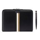Набор HUGO BOSS BLACK (шариковая ручка и папка для конференций формата A5) для нанесения логотипа