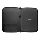 Папка для конференций на молнии формата A4 CRAFT черная для нанесения логотипа