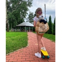 Эко-чистый рюкзак из джута, коричневый для нанесения логотипа