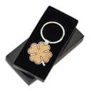 Брелок Bray Clover, коричневый для нанесения логотипа