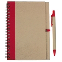 Блокнот формата A5 с шариковой ручкой SALVATORE для нанесения логотипа