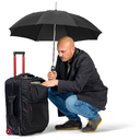 Зонт с алюминиевым каркасом FARE® Regular AC для нанесения логотипа
