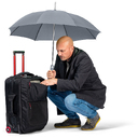 Зонт с алюминиевым каркасом FARE® Regular AC для нанесения логотипа