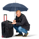 Зонт с алюминиевым каркасом FARE® Regular AC для нанесения логотипа