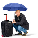 Зонт с алюминиевым каркасом FARE® Regular AC для нанесения логотипа