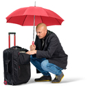 Зонт с алюминиевым каркасом FARE® Regular AC для нанесения логотипа