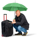 Зонт с алюминиевым каркасом FARE® Regular AC для нанесения логотипа
