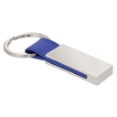 Металлический брелок из искусственной кожи VINNY для нанесения логотипа