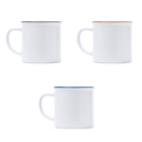 Кружка KUMBO WHITE/RED для нанесения логотипа