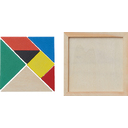 Деревянная головоломка TANGRAM BASE, цветная для нанесения логотипа