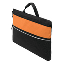 Пакет для документов FILE, черный, оранжевый для нанесения логотипа