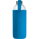 Стеклянная бутылка 1000 мл в неопреновым чехле для нанесения логотипа