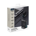 Зарядная станция 3xUSB Type-C, 2xUSB, PD, QC, 140Вт для нанесения логотипа