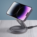 Беспроводная зарядная станция 3 в 1 MagSafe Rotation QI складная для нанесения логотипа