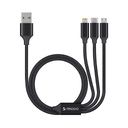Дата-кабель 3 в 1: micro USB, USB-C, Ligthning, алюминий, 1.2м для нанесения логотипа