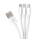 Дата-кабель 3 в 1: micro USB, USB-C, Ligthning, 1.2м для нанесения логотипа