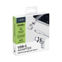 Адаптер USB-С - USB-C, магнитный для нанесения логотипа