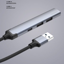 USB-хаб USB-A 3.0 + 2xUSB-A 2.0 + USB-C для нанесения логотипа
