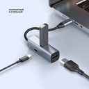 USB-хаб 3 в 1 USB-C - USB-A3.0 + USB-C PD100Вт + HDMI для нанесения логотипа